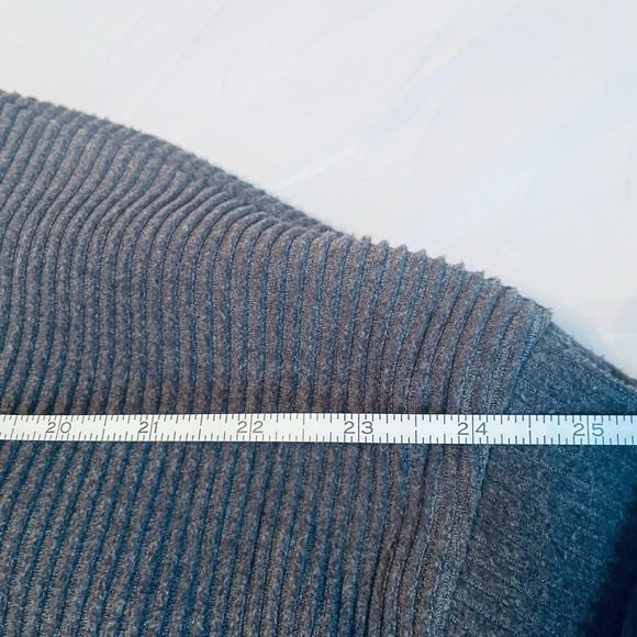 Haven Well Within Ribbed Mock Neck Zip Front Top XL Stretch Gray - Picture 7 of 9